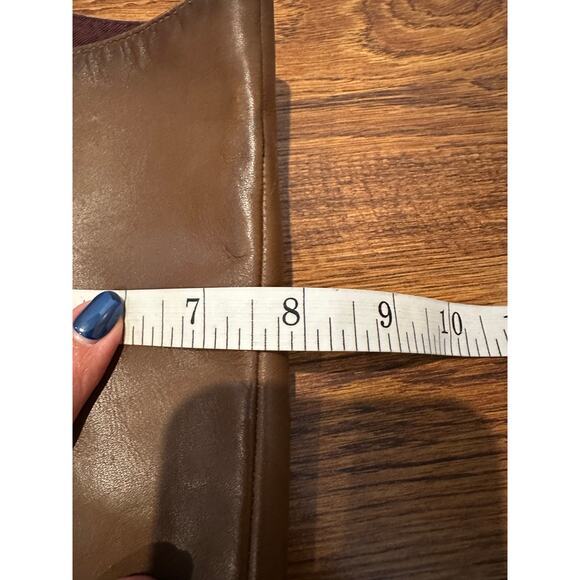 Franco Sarto Women's Marlisa Leather Riding Boots Brown Size 11M Classic Style - Picture 12 of 13